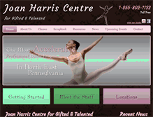 Tablet Screenshot of joanharrisdancers.com